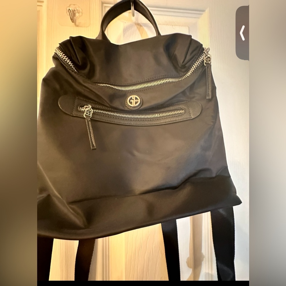 NWOT Giani Bernini Black Nylon Backpack, Created for Macy's - Picture 5 of 7